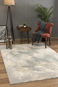 New Zealand Plush Contemporary Scandinavian Grey Brown Indoor Area Rug for Living Room, Bedroom, Dining Room, and Kitchen - 4' x 6' (3'9" X 5'6")