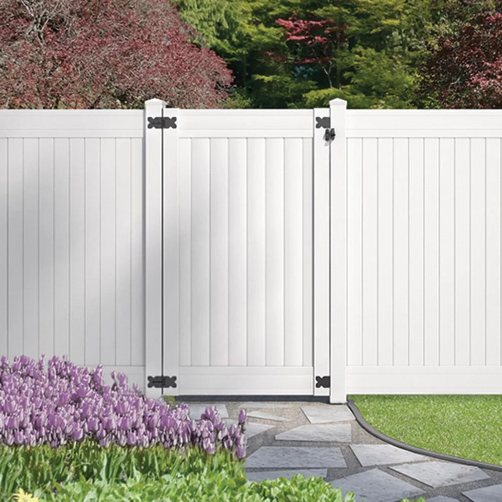 Somerset 6 ft. x 42 in. White Vinyl Privacy Fence Gate T298