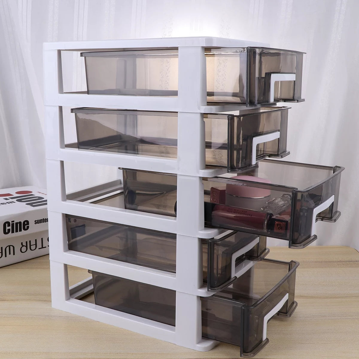 Plastic 5-Layer Storage Cabinet with Drawers S570484