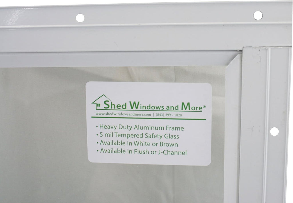 Shed Windows and More 12 x 18 Playhouse Window White Flush E195730
