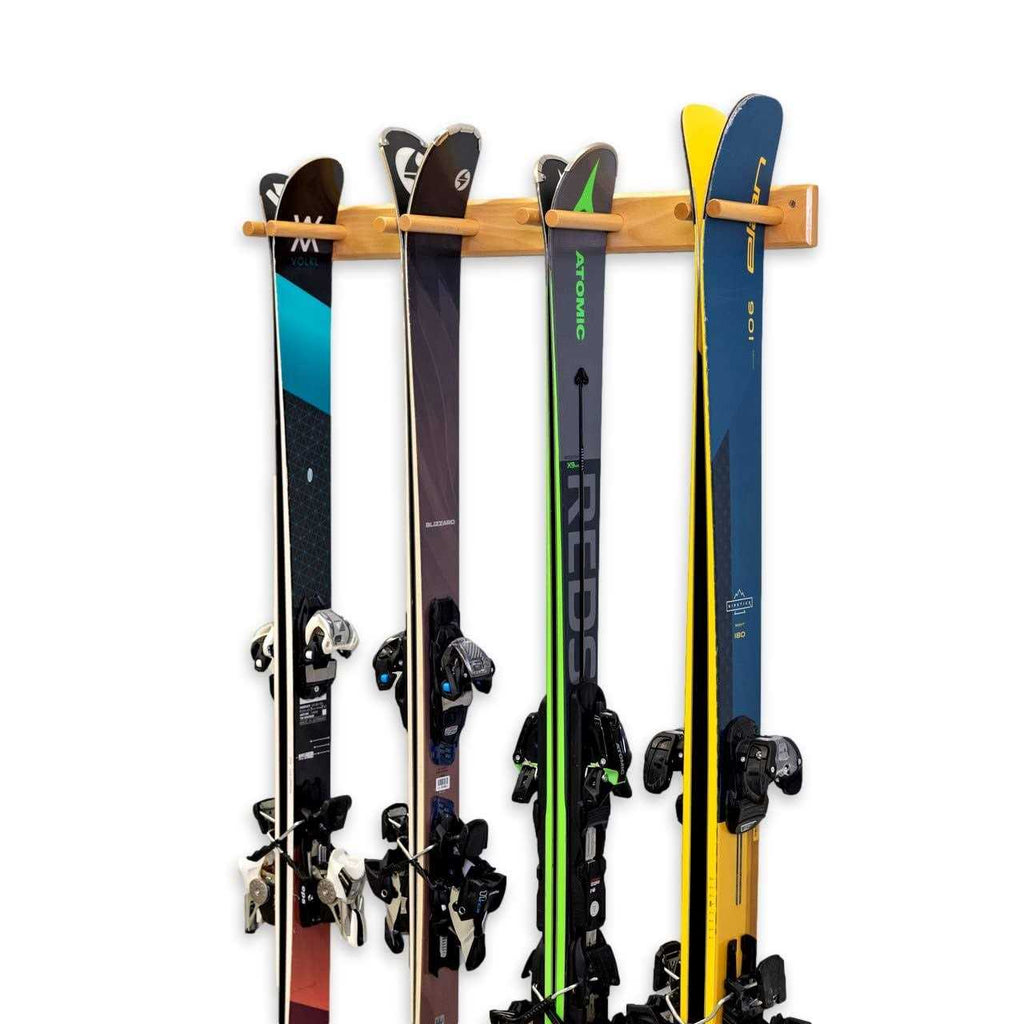 StoreYourBoard Timber Ski Wall Rack 4 Pairs of Skis - Sports Supplies Online Store