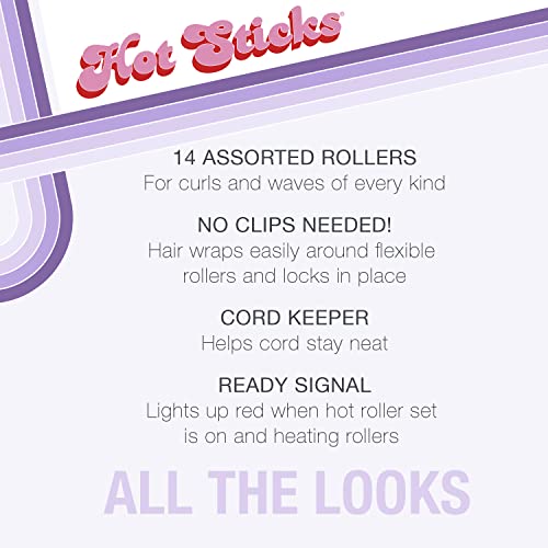 Conair Silicone Hot Rollers for Long, Medium, and All Hair K7433