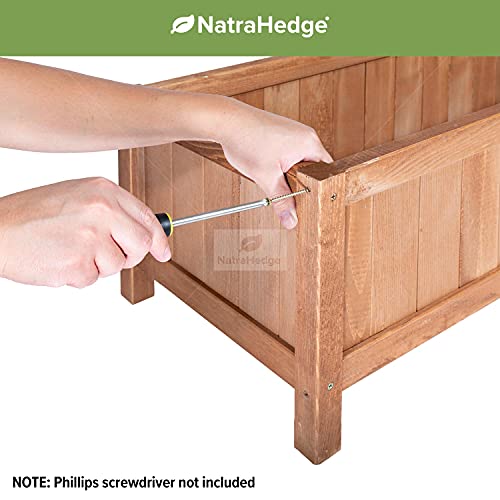 Wooden Planter Box for Patio Garden Indoor Outdoor a7k