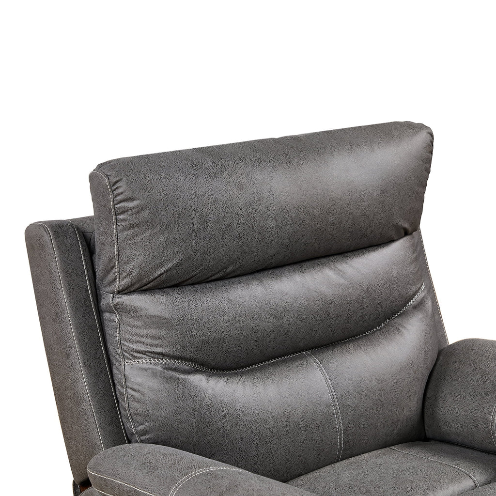 OKIN Power Recliner Chair, Rocking Swivel Single Sofa, Gray R347
