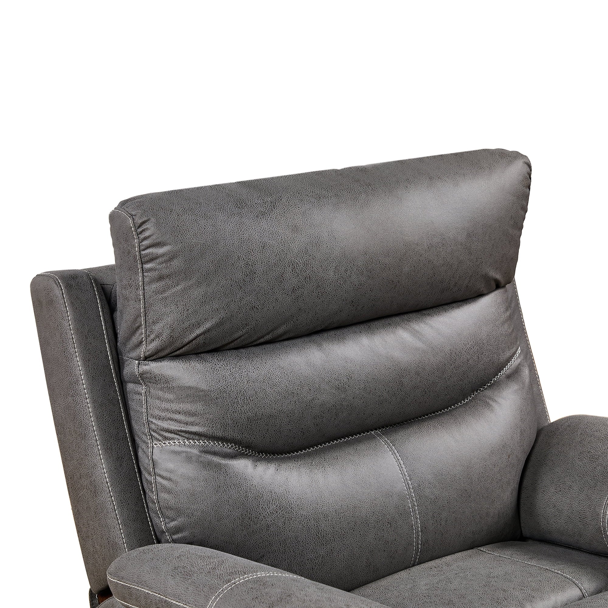 OKIN Power Recliner Chair, Rocking Swivel Single Sofa, Gray R347