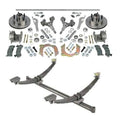 48 in Gasser Chevy Axle/Spindle/Brake Kit 5on4-1/2 Ford/Mopar Pattern