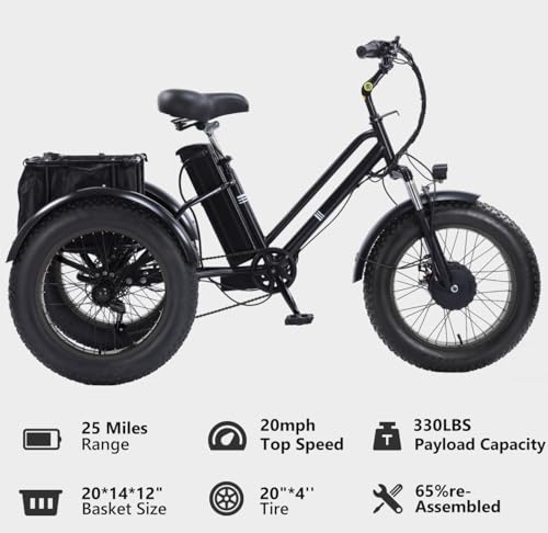 Electric Tricycle 3 Wheel Bike for Adults a7