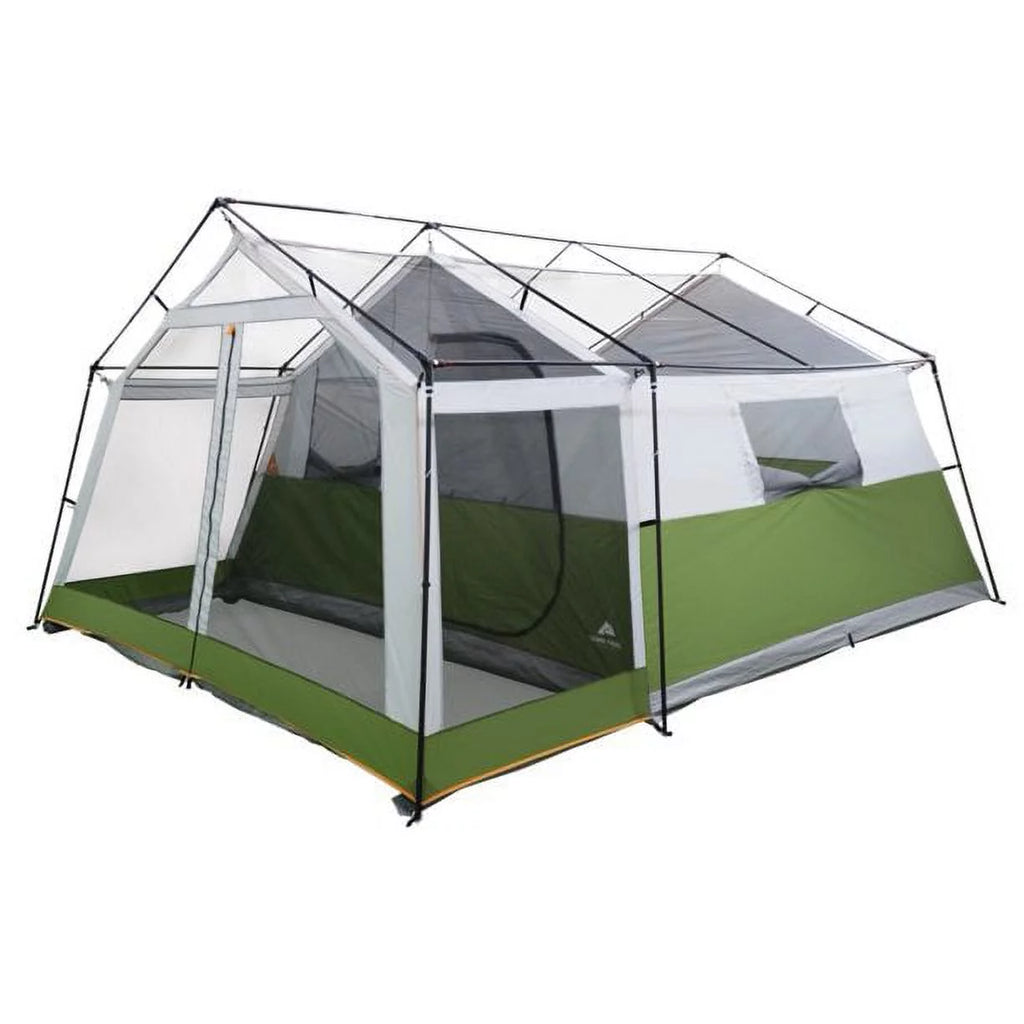 8-Person Family Cabin Tent with Screen Porch Green a7