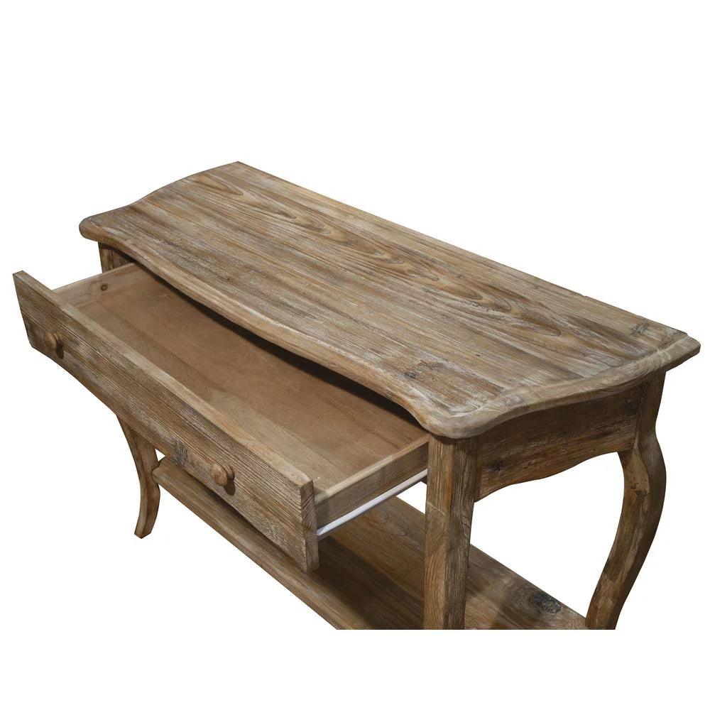 Alaterre Rustic Reclaimed Media Console Table, Driftwood M12964