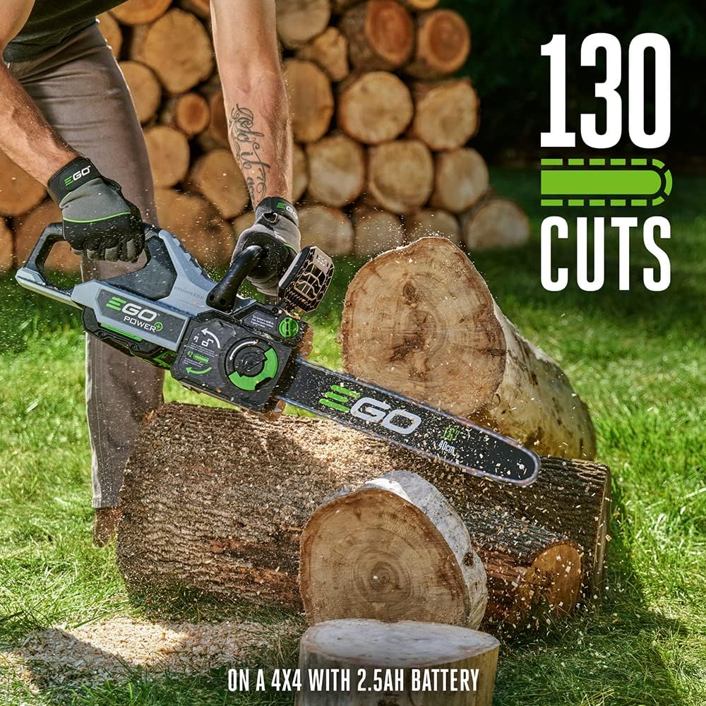 EGO Power+ CS1611 16-Inch 56V Cordless Chainsaw with Battery and Charger N410
