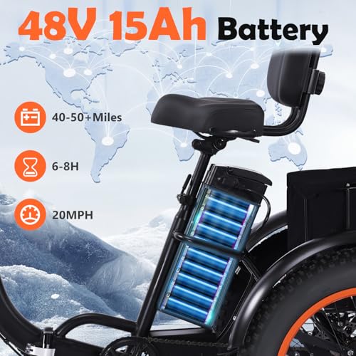 Electric Tricycle 3 Wheel Bike for Adults a7