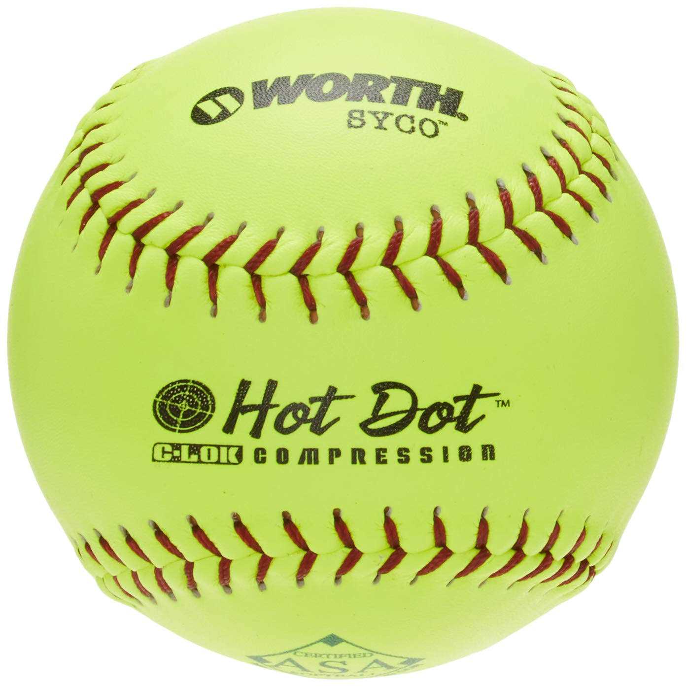 Worth Hot Dot ASA Slowpitch Softball - Sports Supplies Online Store