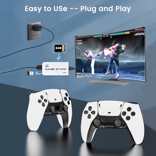 Wireless Retro Game Console with 4K HDMI & 2.4G Controller E937185