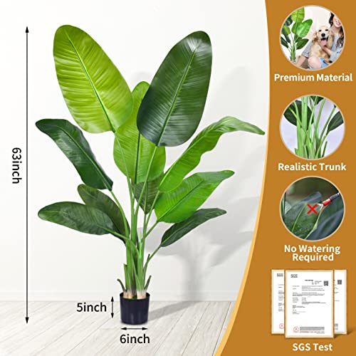 Artificial Areca Palm Tree Faux Tropical Potted Plant 6FT k7