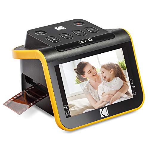 KODAK Slide N SCAN Film & Slide Scanner Digitizer with 5&rdquo; LCD Screen, Quickly Convert Negatives & Slides to Digital 22MP JPEG Photos, Compatible with 135, 126 and 110 Film & Slides