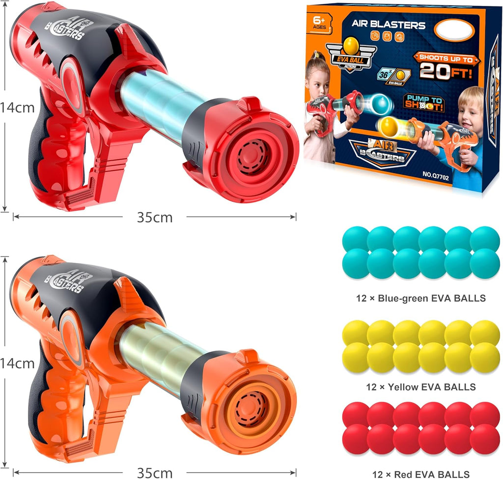 Foam Ball Popper Air Gun Toy for Kids Age 6-12 with 36 Foam Balls J4459