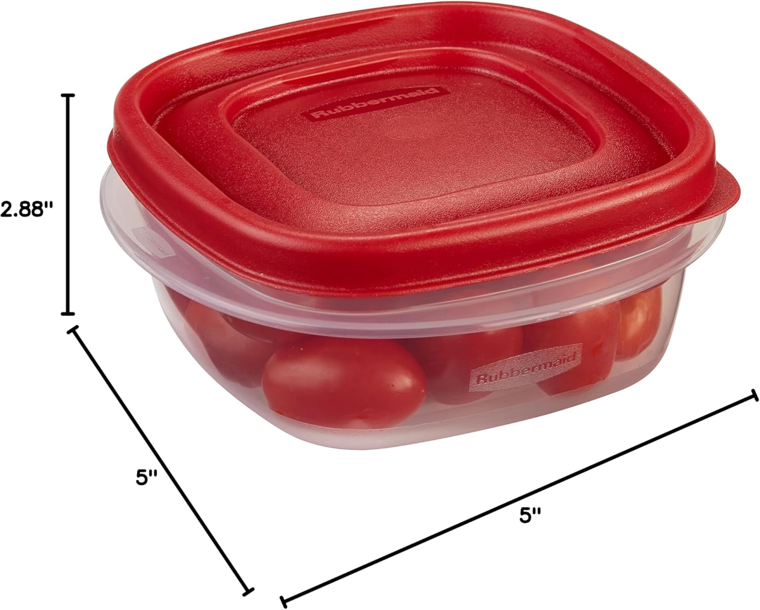 Rubbermaid Easy Find Lids Food Storage Containers, 1.25 Cup, 4-Piece Set K208969