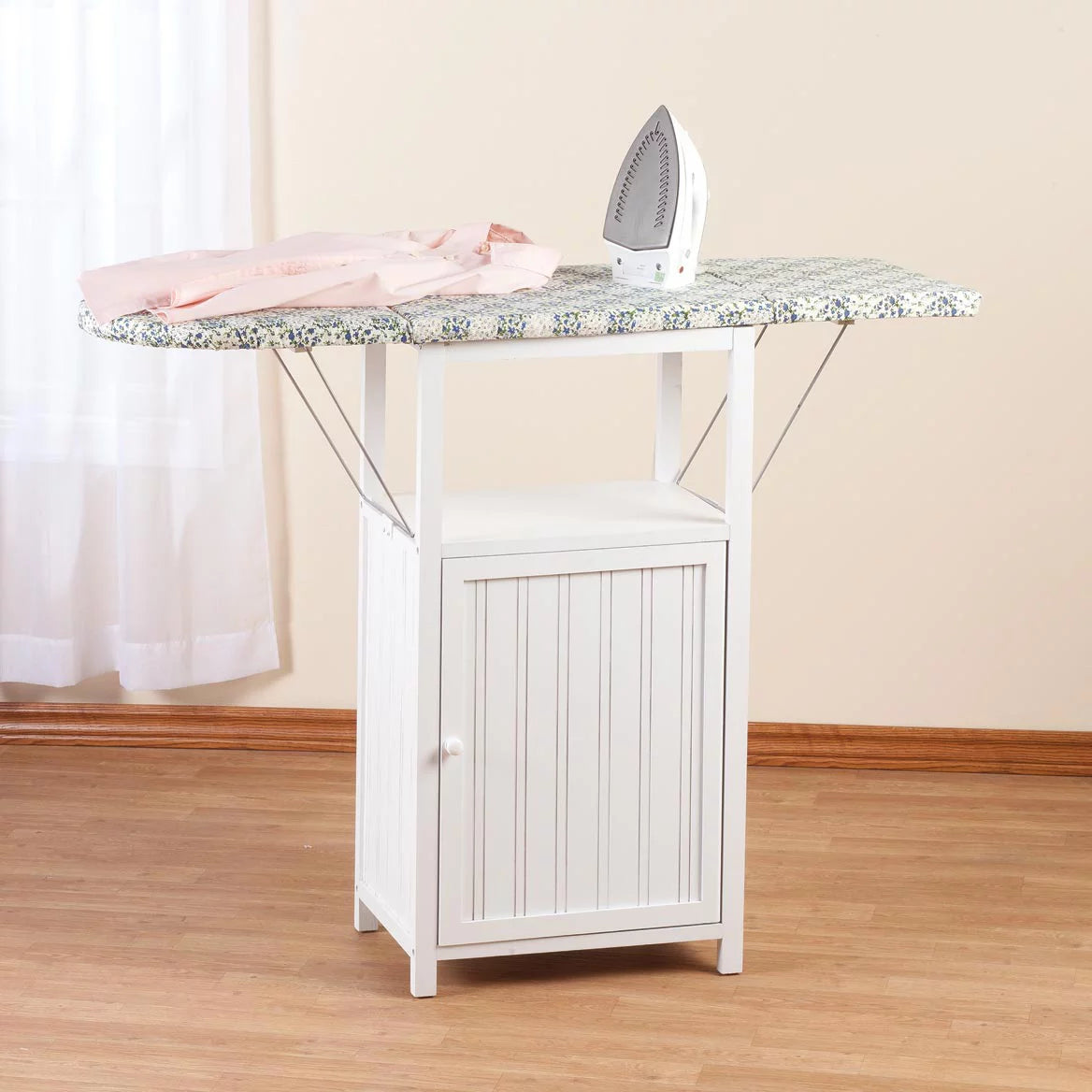 Ironing Board with Storage Cabinet White k7m