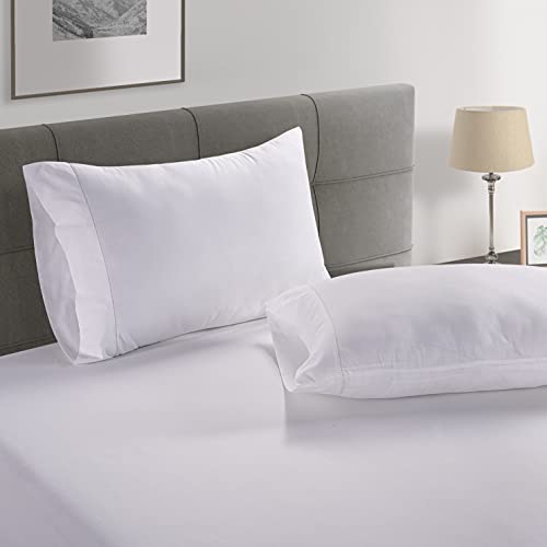 Organic Cotton Queen Sheets 8pc Percale Bedding White A7