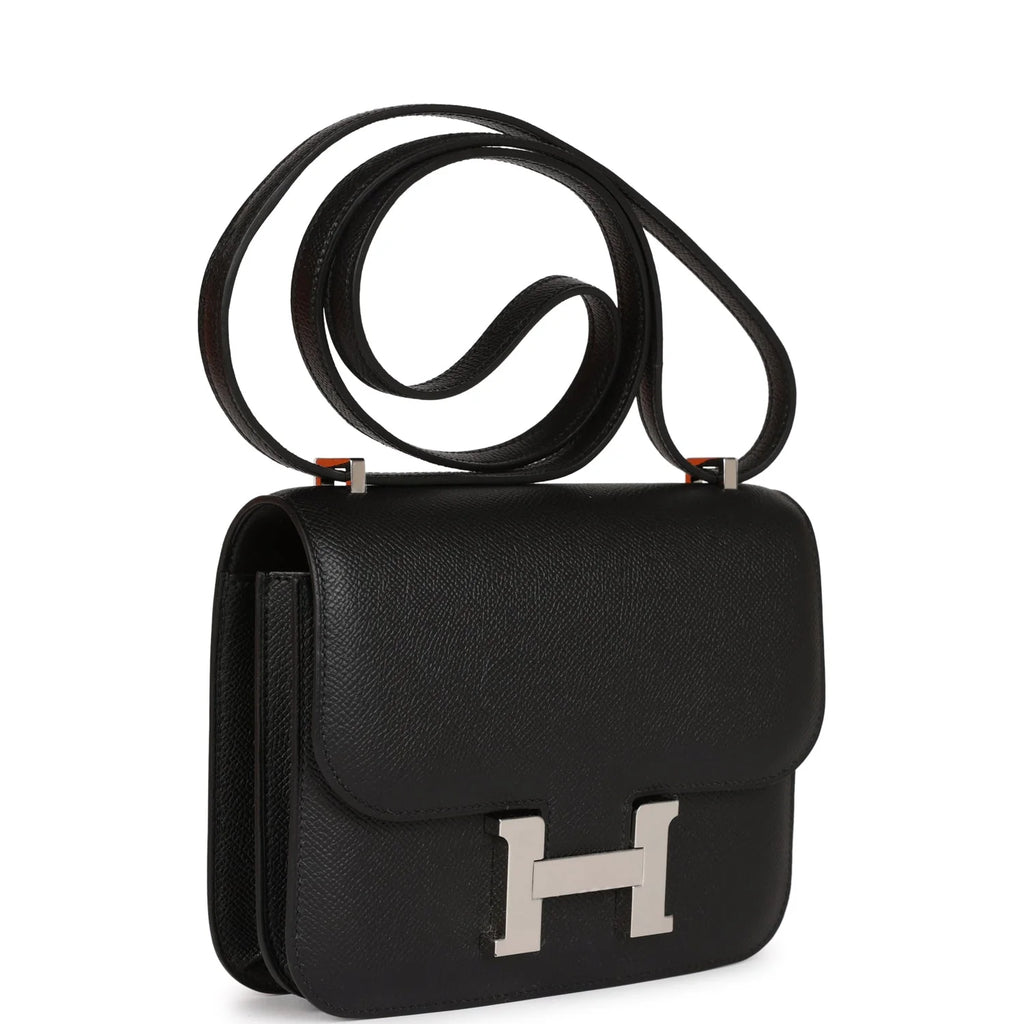 Black Epsom Leather Crossbody Bag k7