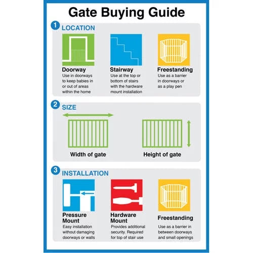 Regalo Easy Step® Extra Tall Walk Thru Baby Gate, 6-24 Months P175