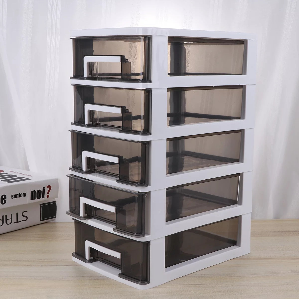 Plastic 5-Layer Storage Cabinet with Drawers S570484