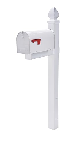 Galvanized Steel Mailbox Black Medium a7
