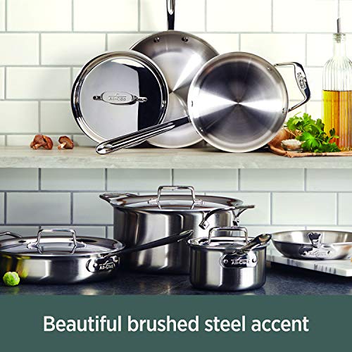 All-Clad D5 5-Ply Stainless Steel Sauce Pan 3 Quart F1637
