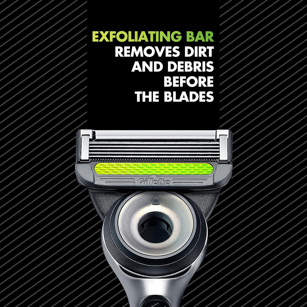 Gillette Labs Razors for Men with Exfoliating Bar, Shaving Kit Q4535