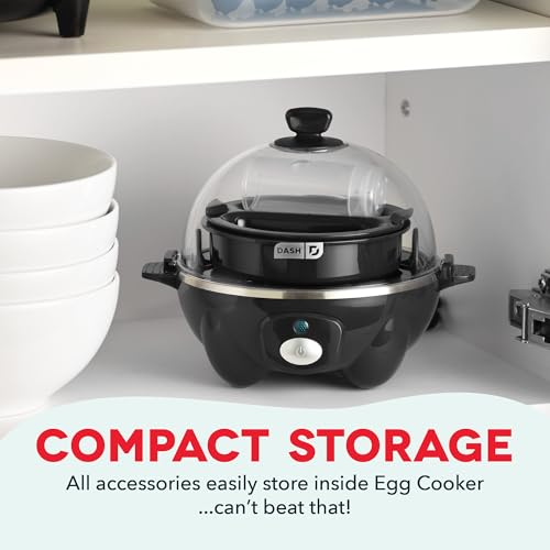 Egg Cooker 6 Capacity Electric Auto Shut Off Black a7