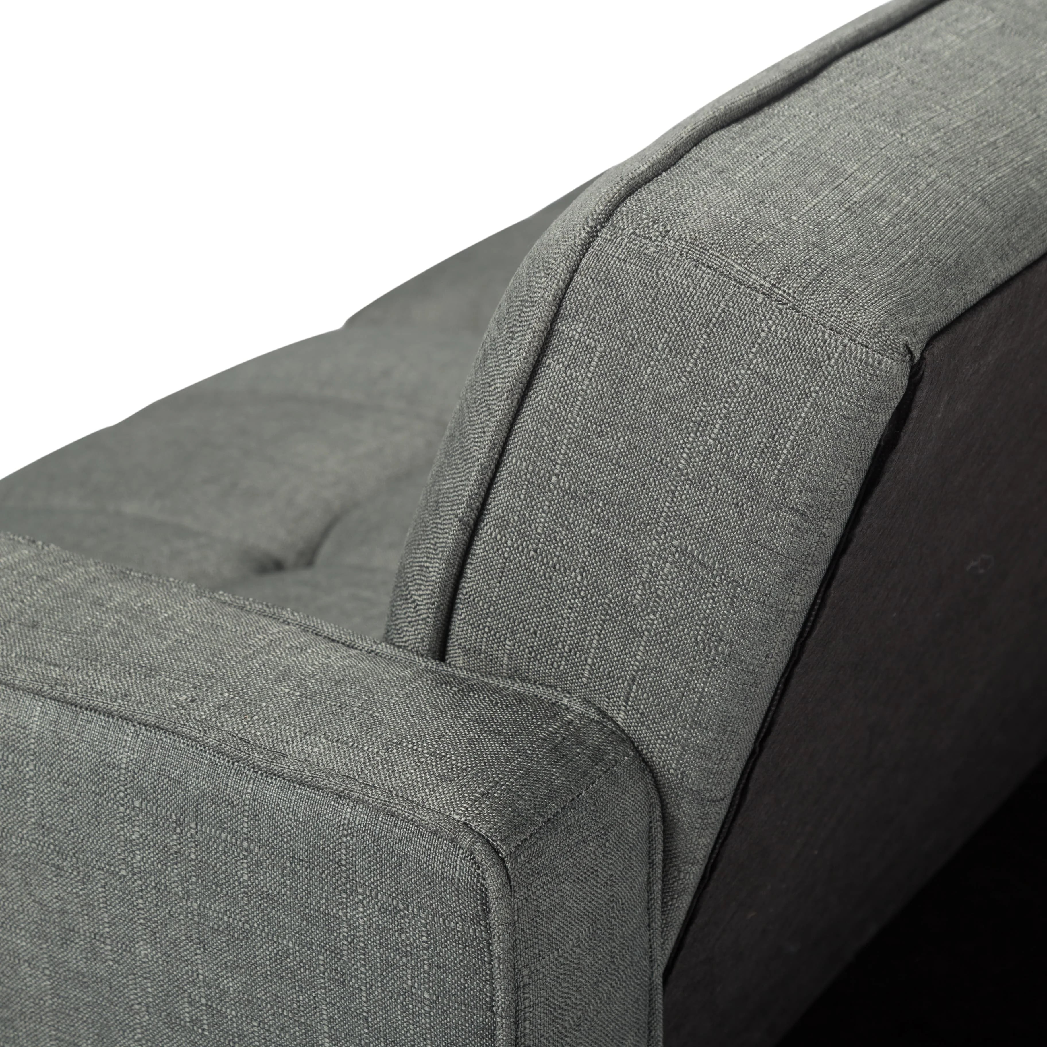 BSHTI Futon Sofa Bed with Split Back and Tapered Wood Legs Y256