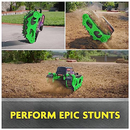 Monster Jam Official Grave Digger Trax All-Terrain Remote Control Vehicle, 1:15 Scale, Kids Toys Ages 4+ R886636
