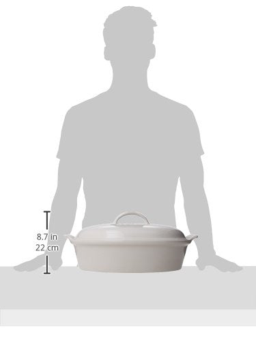 Le Creuset Stoneware Heritage Covered Oval Casserole, 4 qt. H42431