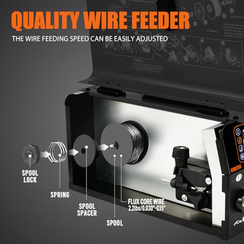 MIG Welder 110V Flux Core 3 in 1 Portable IGBT a7