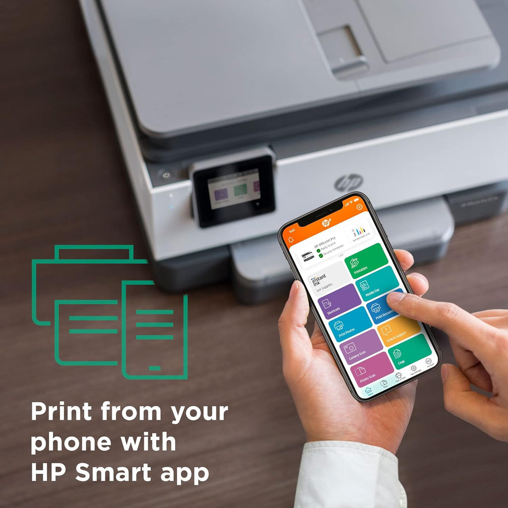 Wireless All-in-One Inkjet Printer with Auto 2-Sided Print Copy Scan Fax, 22ppm, Touchscreen Display k7m