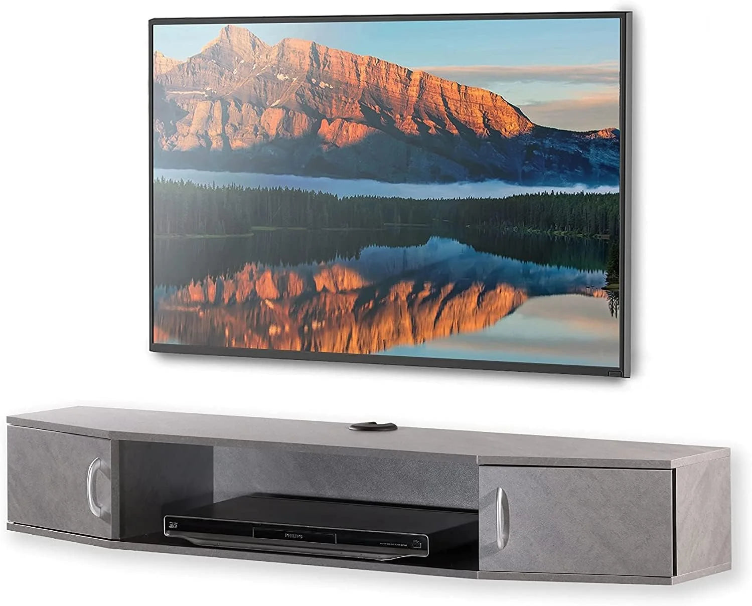 Floating TV Stand with Cabinet, Wall Mounted, 70'' Y5510