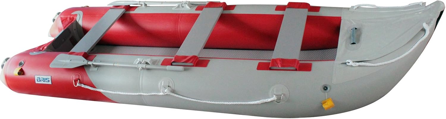 BRIS 14.1 FT Inflatable Kayak Fishing Tender Boat with Air Floor I673126