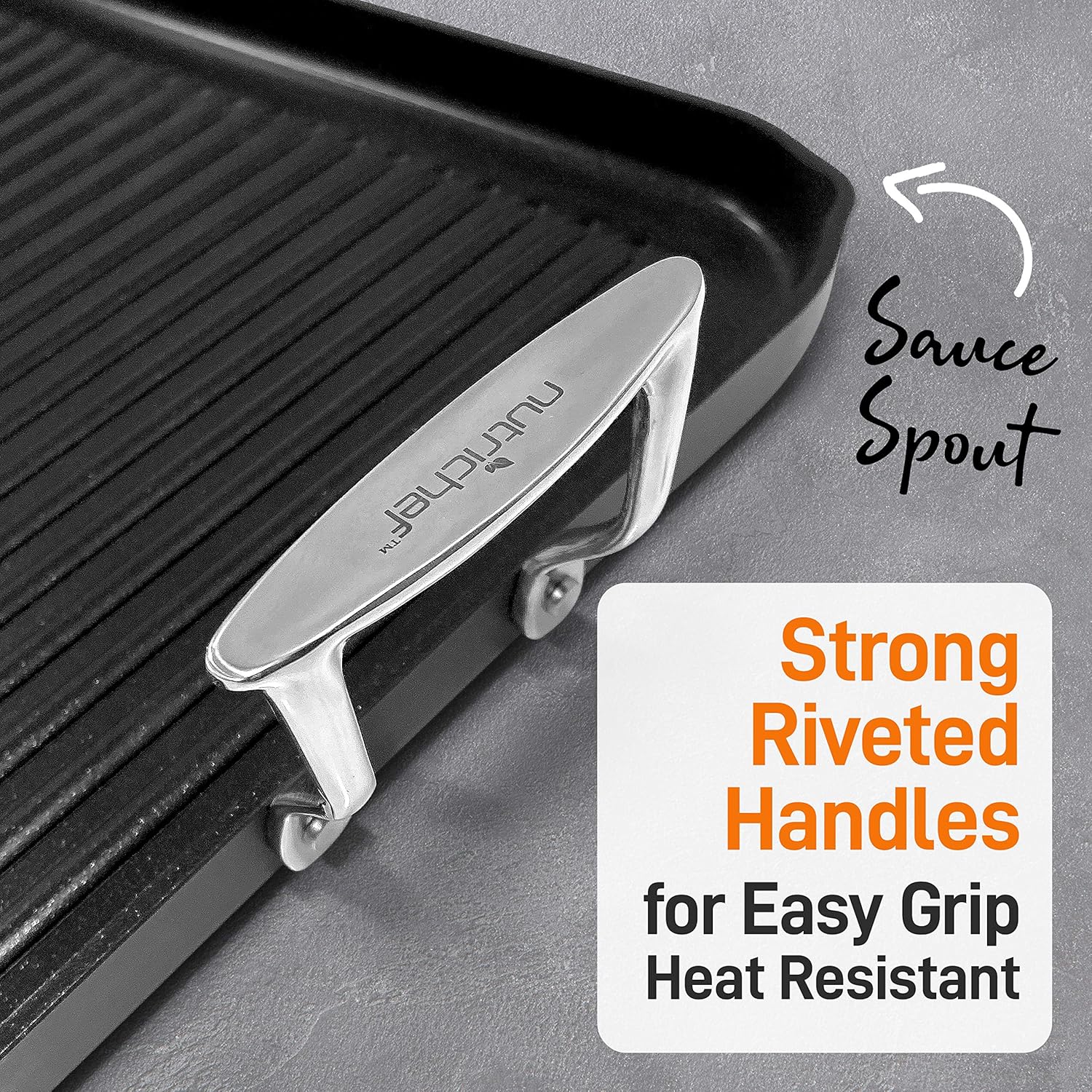 NutriChef 20"x13" Double Burner Nonstick Grill & Griddle Pan V704292