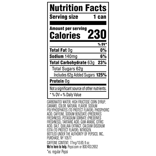 Pepsi Draft Cola, 13.65 Fl Oz Cans, 4-Pack E728