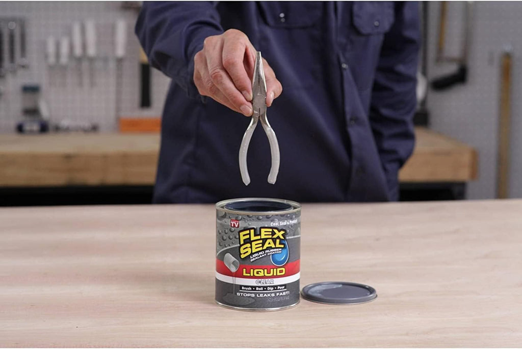Flex Seal Liquid Rubber Coating Sealant, Waterproof, UV Resistant, 1 Gallon, Clear J41027