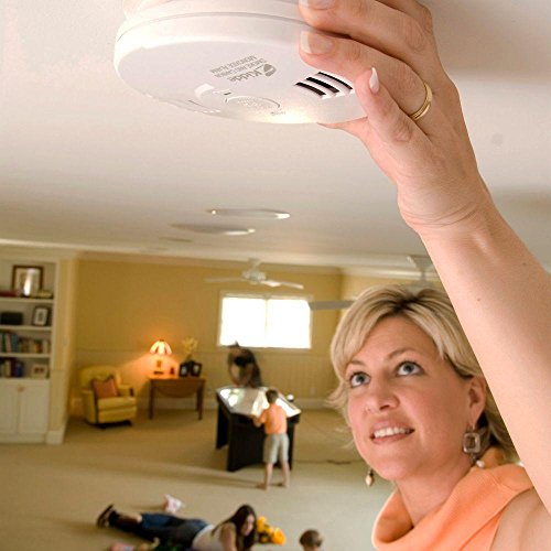 Kidde Intelligent Smoke & Carbon Monoxide Detector, Battery Powered, Voice Alert C76939