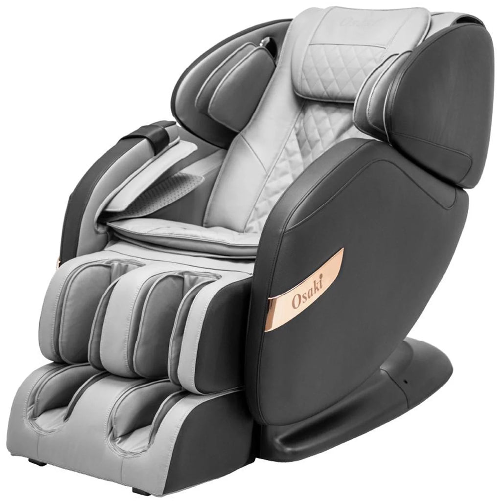 Osaki OS Champ Zero Gravity Full Body Massage Chair Recliner, Black & Gray