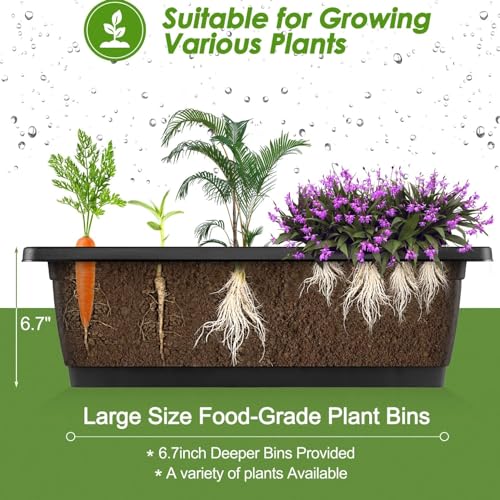 Vertical Raised Garden Bed 5 Tier Planter Box with Drainage System a7