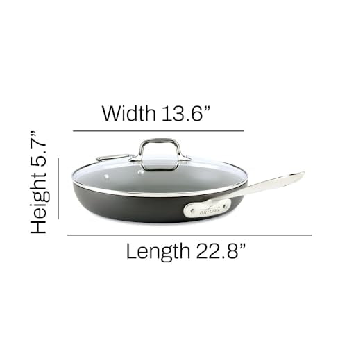 All-Clad HA1 Hard Anodized Nonstick Fry Pan 12 Inch, Oven Safe C3125