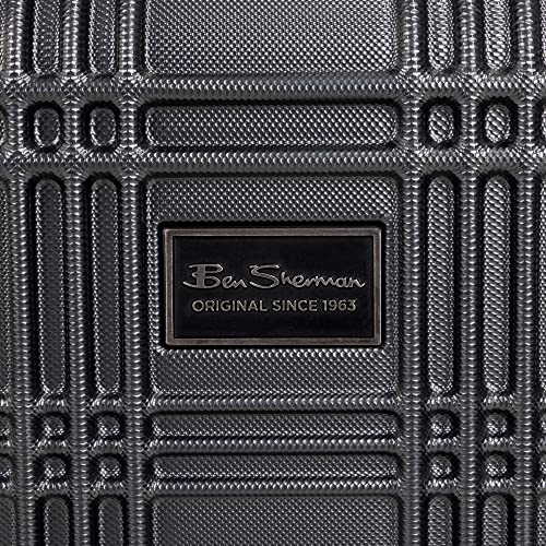 Ben Sherman Nottingham 28-Inch Hardside Spinner Luggage, Charcoal V39050