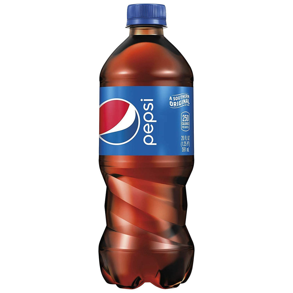 Pepsi Soda 20oz Bottles, 24-Pack K903796
