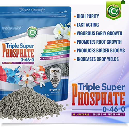 Triple Super Phosphate 0-46-0 Fertilizer for Plants and Flower Gardens a7k