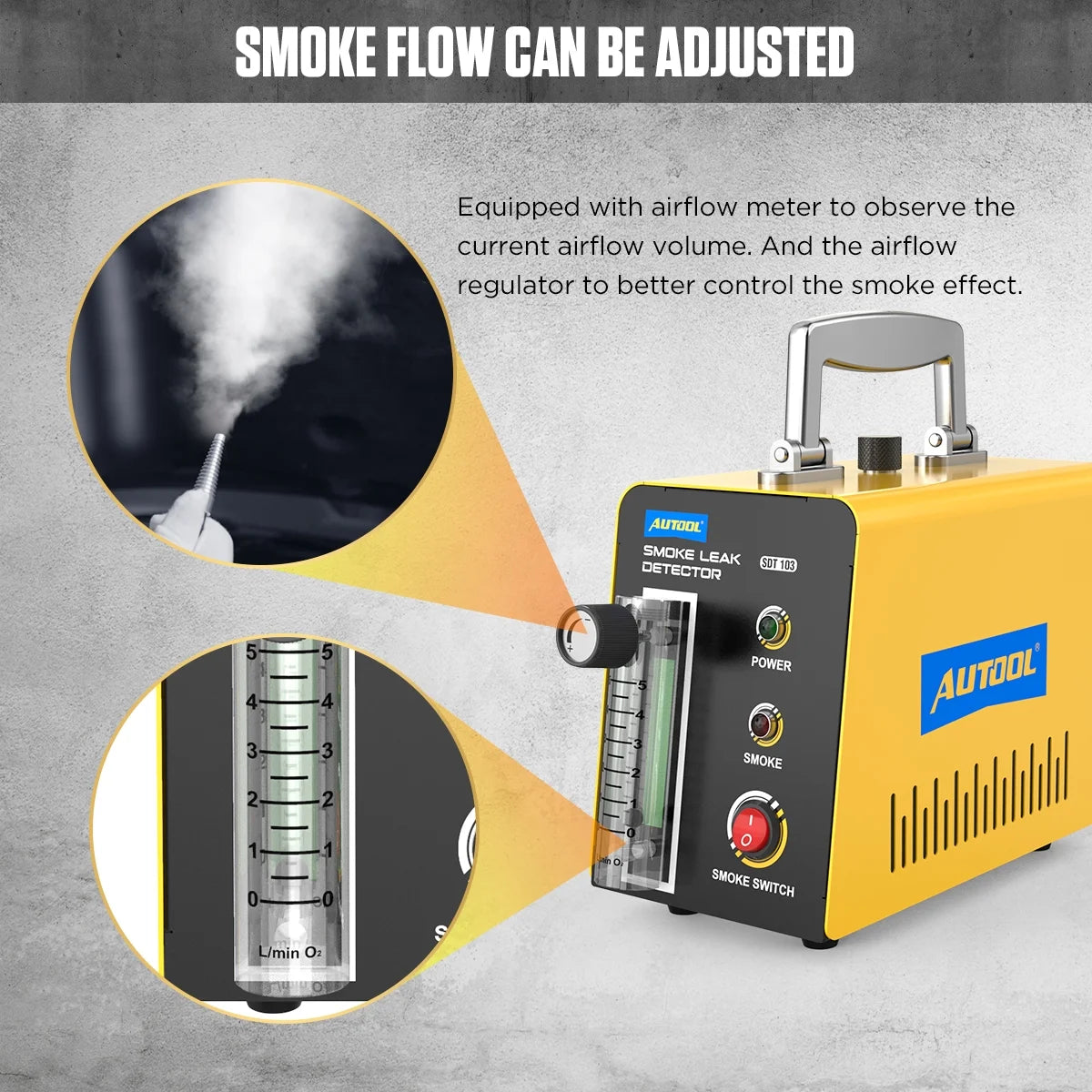 AUTOOL Car EVAP Smoke Machine Leak Tester, DC12V I193