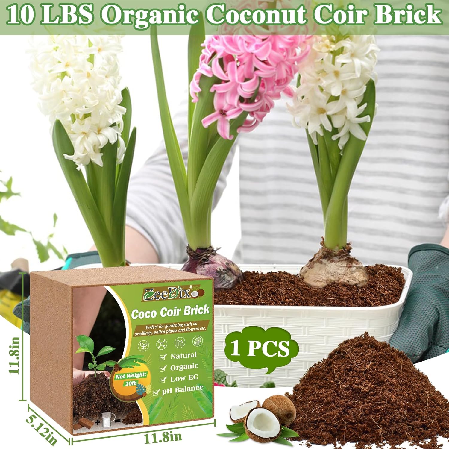 Coconut Coir Brick for Plants Gardening a7