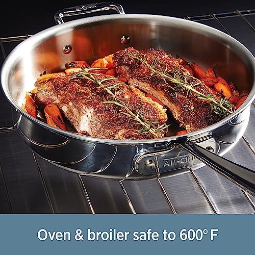 All-Clad D3 3-Ply Stainless Steel Fry Pan Set 2 Piece, 10 and 12 Inch D16277